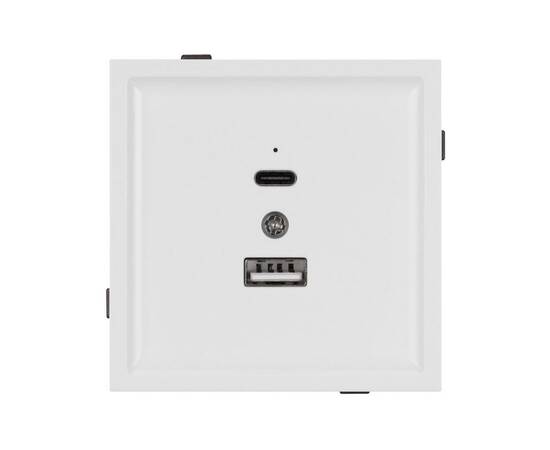 Механизм USB розетки Arlight SCT-TENDO-MUAC-PL-WH (5V, 3A, QC3) 054094, изображение 2