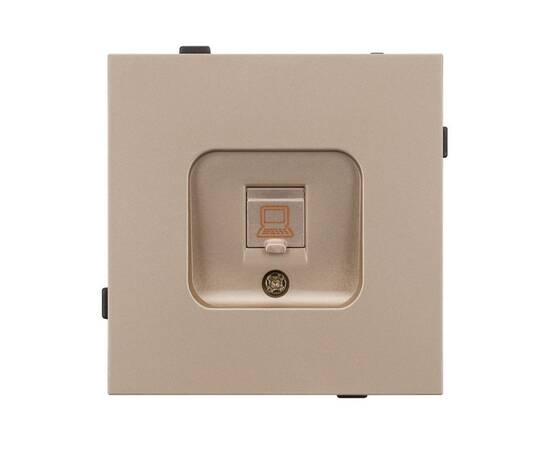 Механизм компьютерной розетки Arlight SCT-TENDO-MPC1-PL-GD (RJ-45, CAT6) 054099, изображение 3