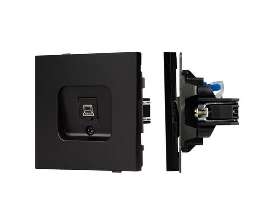 Механизм компьютерной розетки Arlight SCT-TENDO-MPC1-PL-BK (RJ-45, CAT6) 054104