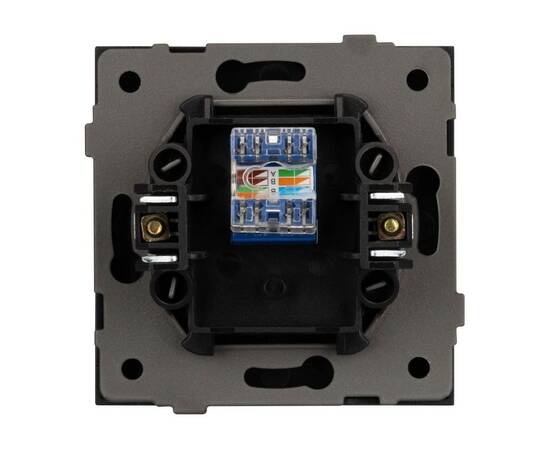 Механизм компьютерной розетки Arlight SCT-TENDO-MPC1-PL-BK (RJ-45, CAT6) 054104, изображение 2