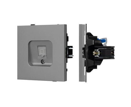 Механизм компьютерной розетки Arlight SCT-TENDO-MPC1-PL-GR (RJ-45, CAT6) 054105