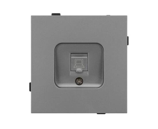 Механизм компьютерной розетки Arlight SCT-TENDO-MPC1-PL-GR (RJ-45, CAT6) 054105, изображение 3