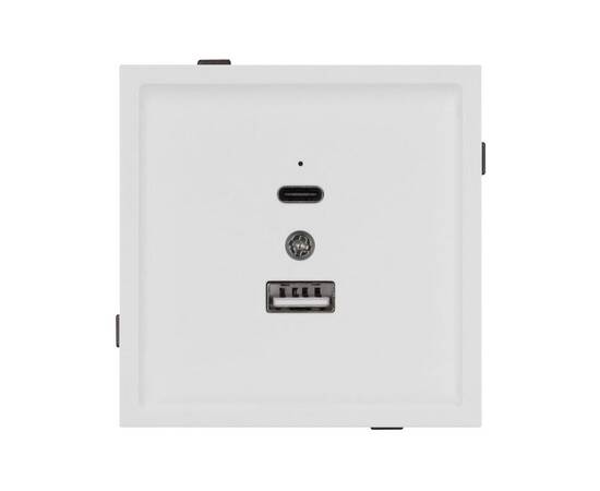 Механизм USB розетки Arlight SCT-TENDO-MUAC-SFPL-WH (5V, 3A, QC3) 054539, изображение 2
