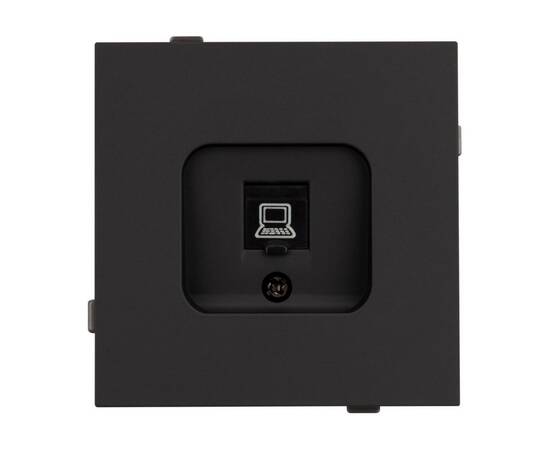 Механизм компьютерной розетки Arlight SCT-TENDO-MPC1-SFPL-BK (RJ-45, CAT6) 054591, изображение 2