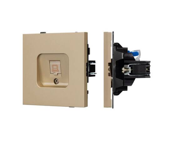 Механизм компьютерной розетки Arlight SCT-TENDO-MPC1-SFPL-GD (RJ-45, CAT6) 054592