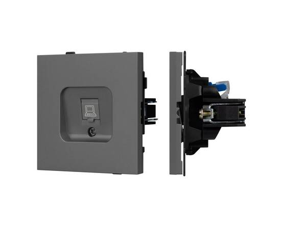 Механизм компьютерной розетки Arlight SCT-TENDO-MPC1-SFPL-GR (RJ-45, CAT6) 054593