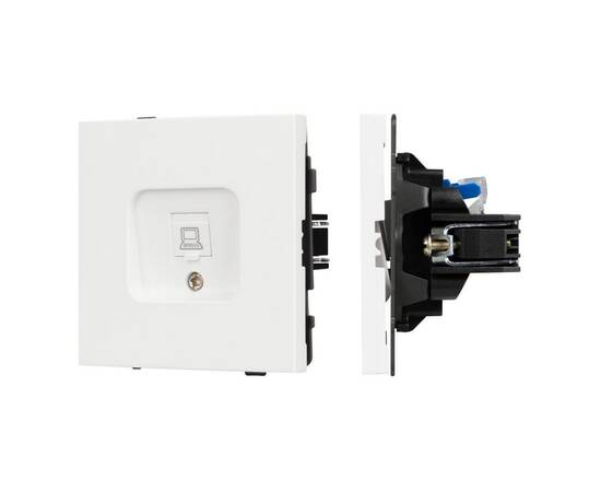 Механизм компьютерной розетки Arlight SCT-TENDO-MPC1-SFPL-WH (RJ-45, CAT6) 054594