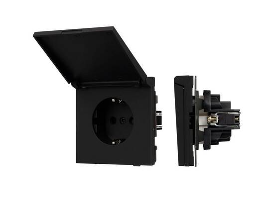 Механизм розетки влагозащищённый SCT-TENDO-MCP-SFPL-BK (230V, 16A) 054599
