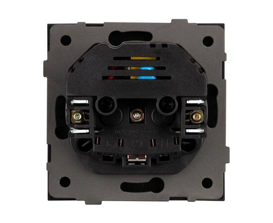Механизм розетки с USB зарядкой Arlight SCT-TENDO-MUAA-SFPL-BK (230V, 16A) 054603, изображение 2