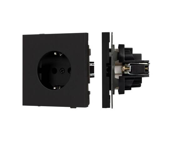 Механизм электрической розетки Arlight SCT-TENDO-MEU1-SFPL-BK (230V, 16A) 054638