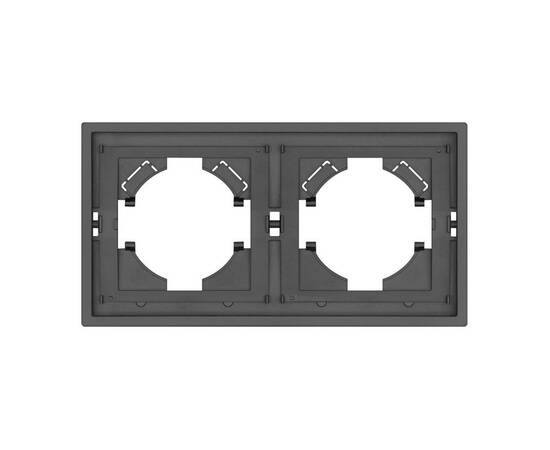 Рамка пластиковая на 2 поста Arlight FRM-TENDO-SFPL-2-GR 054648, изображение 3