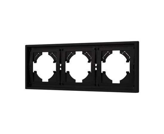 Рамка пластиковая на 3 поста Arlight FRM-TENDO-SFPL-3-BK 054650