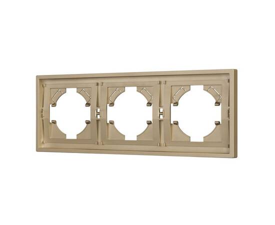 Рамка пластиковая на 3 поста Arlight FRM-TENDO-SFPL-3-GD 054651