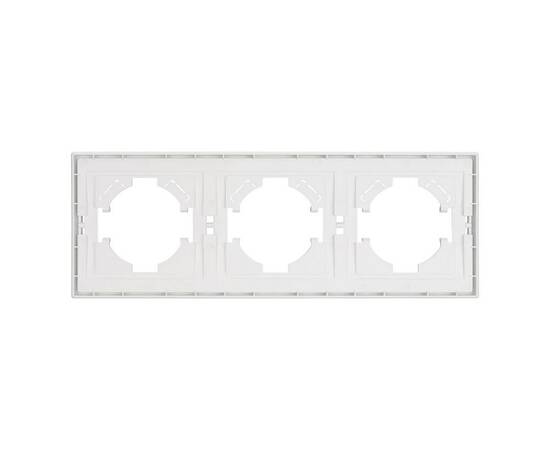 Рамка пластиковая на 3 поста Arlight FRM-TENDO-SFPL-3-WH 054653, изображение 3