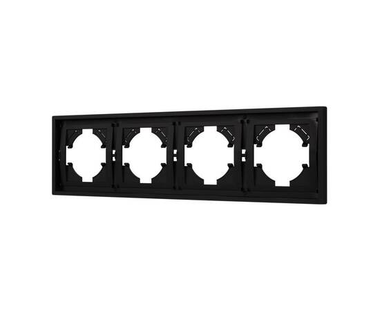 Рамка пластиковая на 4 поста Arlight FRM-TENDO-SFPL-4-BK 054654