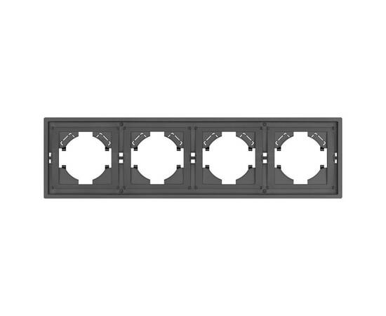Рамка пластиковая на 4 поста Arlight FRM-TENDO-SFPL-4-GR 054655, изображение 2