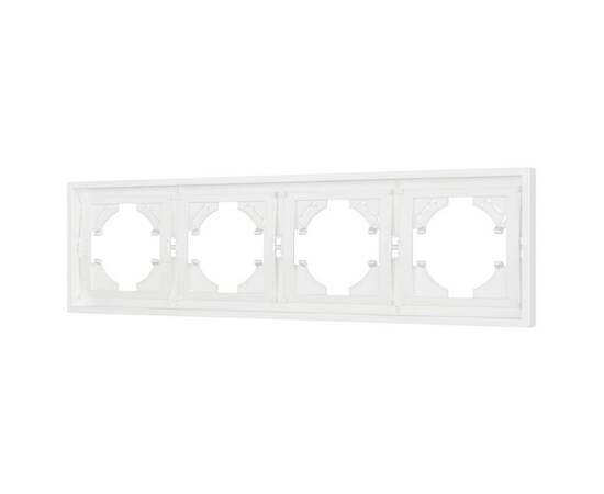 Рамка пластиковая на 4 поста Arlight FRM-TENDO-SFPL-4-WH 054656