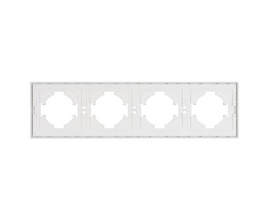 Рамка пластиковая на 4 поста Arlight FRM-TENDO-SFPL-4-WH 054656, изображение 3