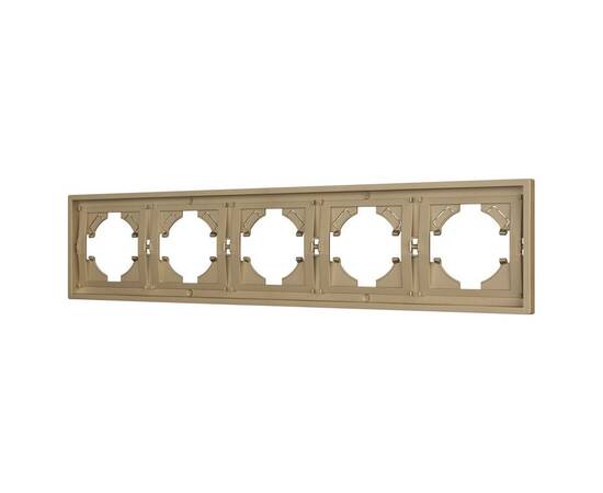 Рамка пластиковая на 5 постов Arlight FRM-TENDO-SFPL-5-GD 054658