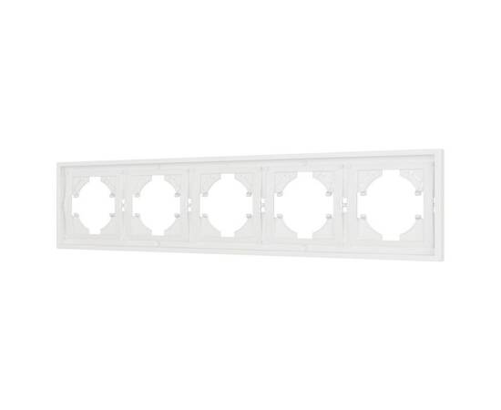 Рамка пластиковая на 5 постов Arlight FRM-TENDO-SFPL-5-WH 054660