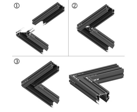 Шинопровод для натяжного потолка 2м, в комплекте соединительная планка 4шт Novotech Port Vector 1353, изображение 3