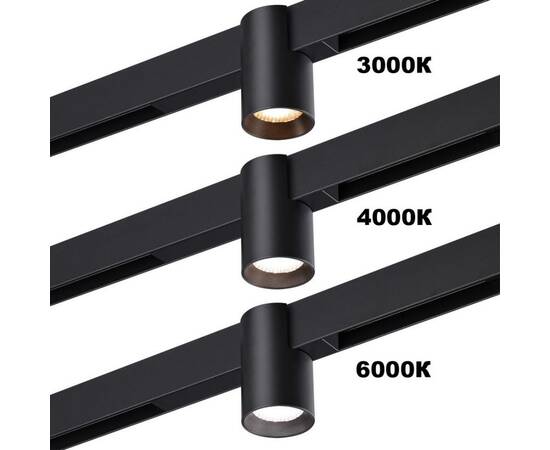 Трековый светодиодный светильник с переключателем цветовой темперетуры Novotech Port Vector 359954, изображение 3