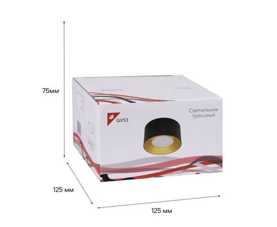 Накладной светильник (GX53, GU10, MR16, LED) Reluce 53060-9.5-001LD GX53 BK+GD, изображение 3