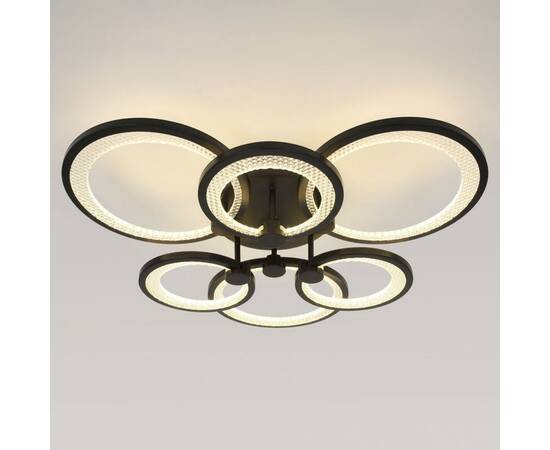 Потолочный светильник Эра Модерн Odry CLL-1-117W 3K-6,5K RC BK, изображение 4