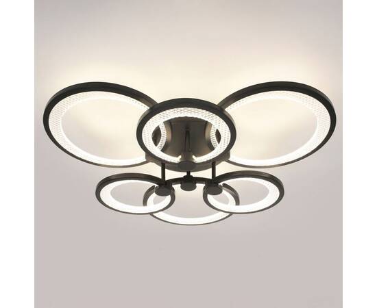 Потолочный светильник Эра Модерн Odry CLL-1-117W 3K-6,5K RC BK, изображение 5