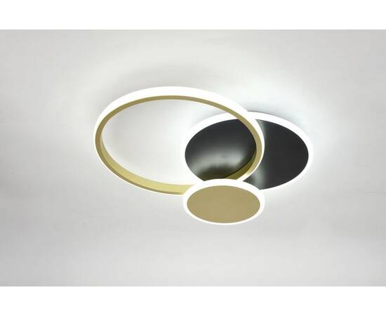 Потолочный светильник Эра Модерн City CLL-1-60 3K-6,5K RC BK+GD, изображение 4