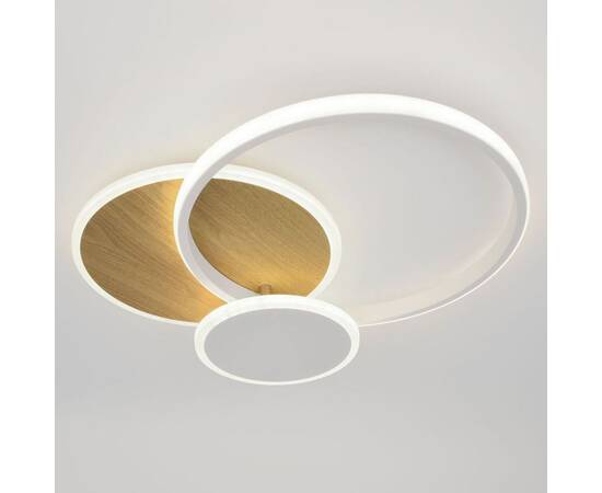 Потолочный светильник Эра Модерн City CLL-1-60-RC WH+Wood, изображение 3