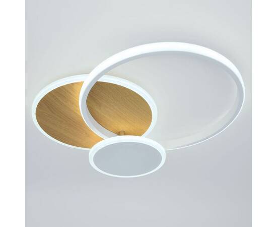 Потолочный светильник Эра Модерн City CLL-1-60-RC WH+Wood, изображение 4