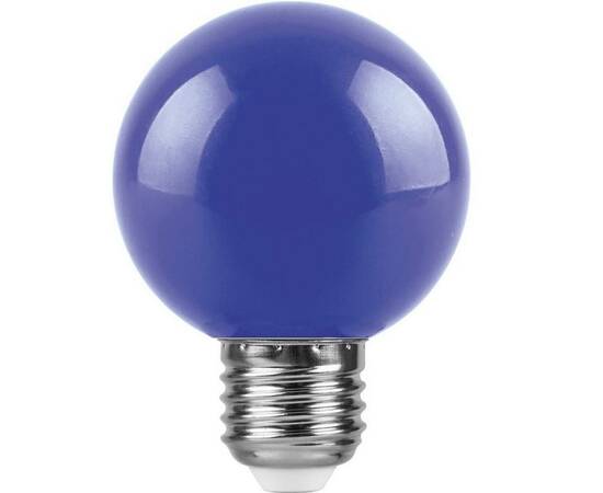 Лампа светодиодная Feron E27 3W синяя LB-37125906