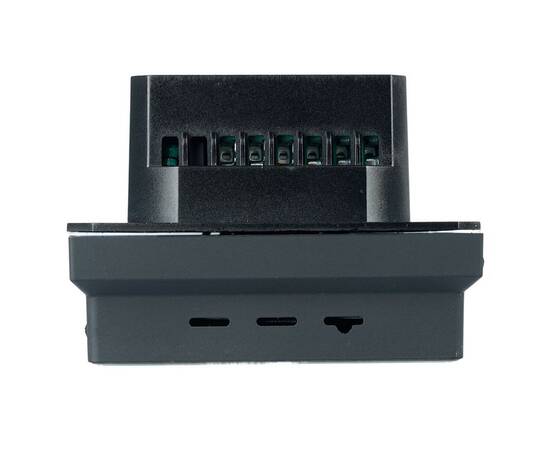 Терморегулятор Wi-Fi (механизм) Stekker Эмили RSW00-5119-05 250В 3500Вт черный уголь, soft touch 503, изображение 4