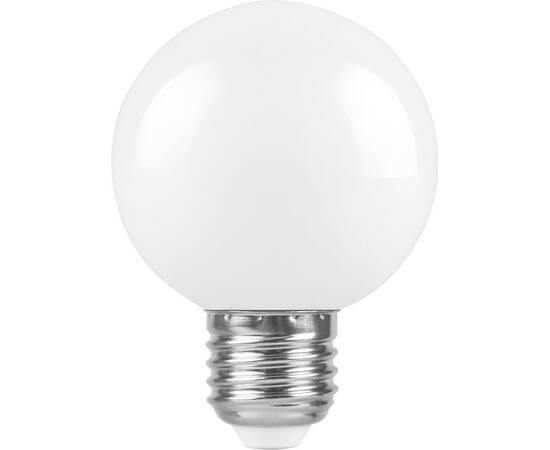 Лампа светодиодная Feron E27 3W 6400K Шар Матовая LB-37125902