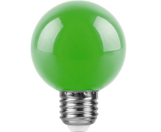 Лампа светодиодная Feron E27 3W зеленая LB-37125907