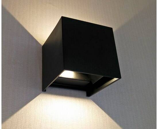 Уличный настенный светодиодный светильник Kink Light Куб 08585,19(4000K)