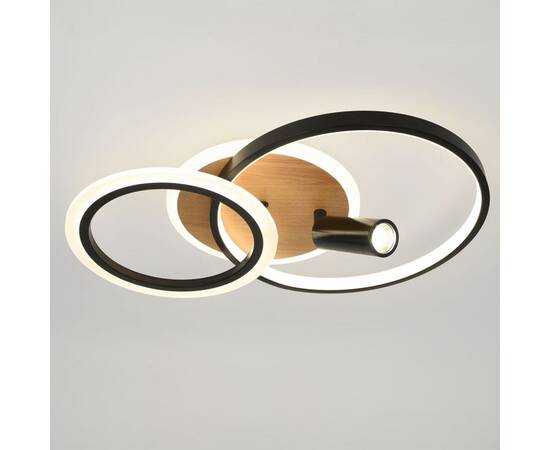 Потолочный светильник Эра Модерн Rondo CLL-1 85W 3K-6,5K RC BK, изображение 2