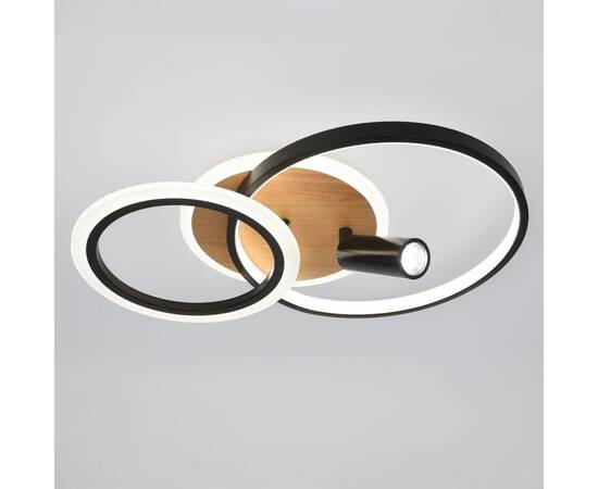 Потолочный светильник Эра Модерн Rondo CLL-1 85W 3K-6,5K RC BK, изображение 3