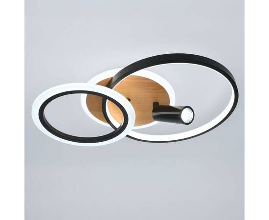 Потолочный светильник Эра Модерн Rondo CLL-1 85W 3K-6,5K RC BK, изображение 4