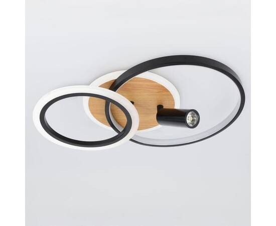 Потолочный светильник Эра Модерн Rondo CLL-1 85W 3K-6,5K RC BK, изображение 5