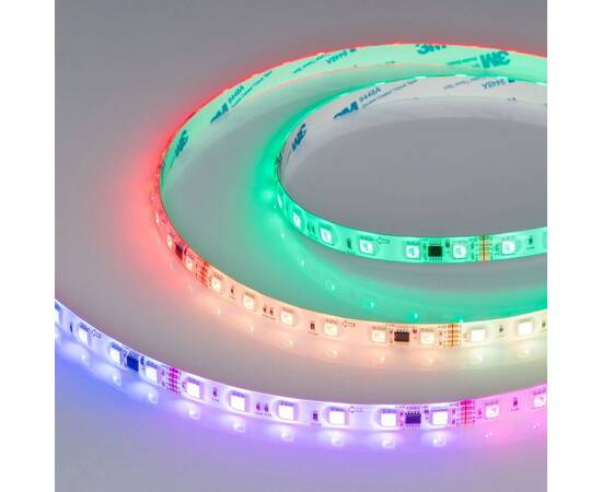 Светодиодная лента герметичная Arlight 14W/m 60LED/m 5060SMD разноцветный 5М DMX-SE-B60-10mm 24V 039, изображение 3