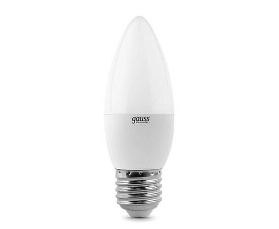 Лампа светодиодная Gauss E27 6W 3000K матовая 33216