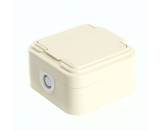 Розетка 2P Stekker Брест с крышкой слоновая кость PST16-20-44 49060, изображение 6