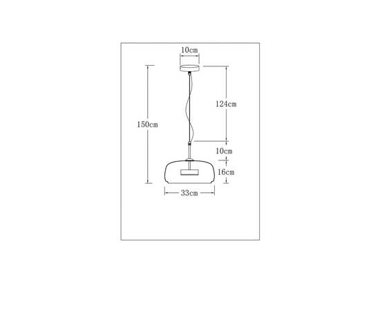 Подвесной светодиодный светильник Arte Lamp Padova A2404SP-33AM, изображение 2