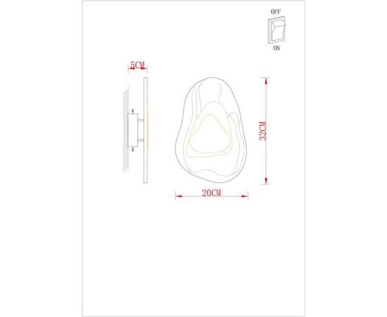 Настенный светодиодный светильник Arte Lamp Libertas A2096AP-5BK, изображение 2