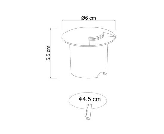 Ландшафтный светодиодный светильник Arte Lamp Piazza A3221IN-2BK, изображение 2