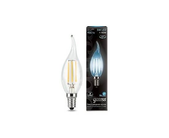Лампа светодиодная Gauss E14 5W 4100K прозрачная 104801205