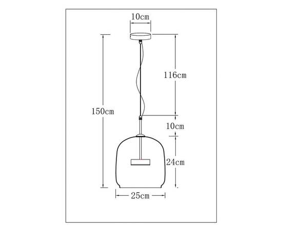 Подвесной светодиодный светильник Arte Lamp Padova A2404SP-23AM, изображение 2