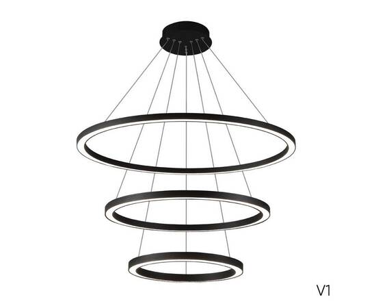 Подвесной светодиодный светильник Crystal Lux Fortuna SP158W Led Black, изображение 2